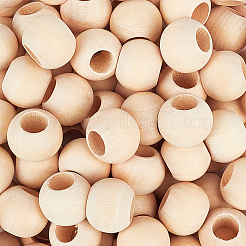 100 шт. натуральные необработанные деревянные бусины WOOD-OC0001-82