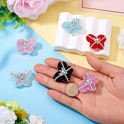 6 шт. 6-х цветные непрозрачные акриловые блестящие стразы&nbsp;SACR-TA0001-51