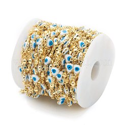 Звено цепи с эмалью из золотой латуни&nbsp;CHC-H103-16A-G