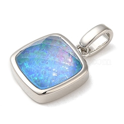 Стойка из латуни с подвесками из синтетического опала&nbsp;KK-S370-07P