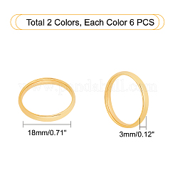 Кольца из нержавеющей стали 304 с плоскими гладкими полосами&nbsp;STAS-UN0014-93