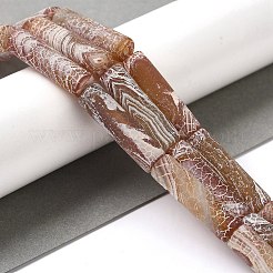 Естественные выветрившиеся агатовые бусины G-Q169-A04-01