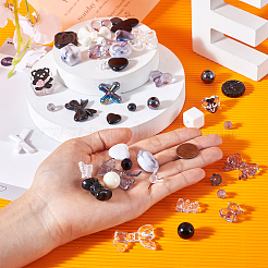 Непрозрачные и прозрачные акриловые бусины&nbsp;MACR-TA0001-48