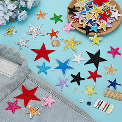 3 пакетик тканевых термоклеевых заплаток для одежды&nbsp;AJEW-FG0004-96