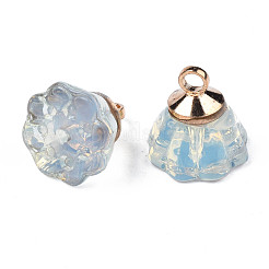 Nachahmung Jade-Glas-Charme&nbsp;GLAA-S054-26B