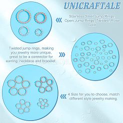 60 шт. 4 стиля соединительных колец из нержавеющей стали 304 STAS-UN0038-41