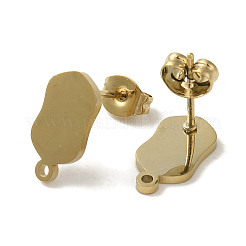 Ионное покрытие (ip) 304 нержавеющая сталь гвоздики фурнитура для сережек STAS-I206-59G