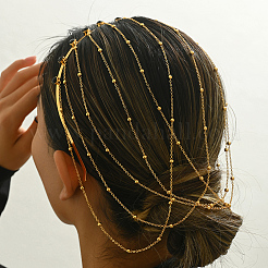 Элегантные длинные резинки для волос из железа и сплава с кисточками для женщин QP3969-2