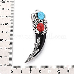 Тибетский сплав стиля большие кулоны&nbsp;PALLOY-N182-07B-AS