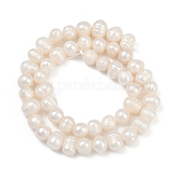 Fili di perle di perle d'acqua dolce coltivate naturali&nbsp;PEAR-I007-07Y-09A
