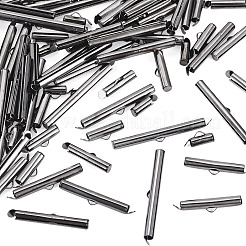 560 pièces 10 styles glissière de fer sur les tubes de fermoir d'extrémité&nbsp;DIY-TA0015-91