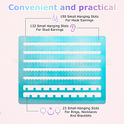Акриловый настенный держатель для сережек&nbsp;ODIS-WH0086-110A
