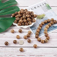 Perles en bois de wengé&nbsp;WOOD-TAC0003-08