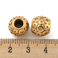 Ионное покрытие (IP) 304 нержавеющая сталь европейские бусины STAS-P173-097G