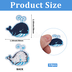 10 шт. Компьютеризированная вышивка ткань утюгом / пришить патчи&nbsp;PATC-CY0001-45B