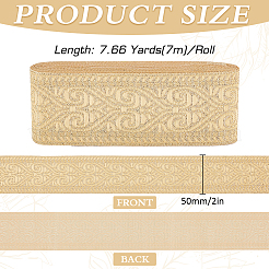 7 м ленты из полиэстера с вышивкой в этническом стиле&nbsp;OCOR-WH0070-119B-01