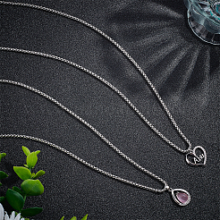 10 шт. набор из цепочек-коробок из нержавеющей стали 304 для мужчин и женщин&nbsp;NJEW-NB0001-14