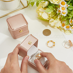 2 шт. подарочные коробки для колец из искусственной кожи&nbsp;LBOX-CL0004-04