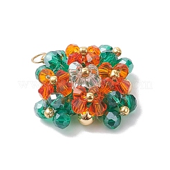 Подвески из стекла с имитацией австрийского хрусталя в форме биконуса&nbsp;PALLOY-MZ00945-03