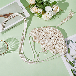 Полиэстер плетение цветочные горшки сетчатый карман&nbsp;AJEW-WH20067-078