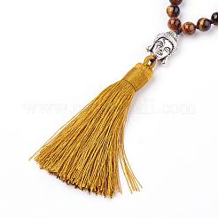 Collane ciondolo nappa&nbsp;NJEW-P191-A