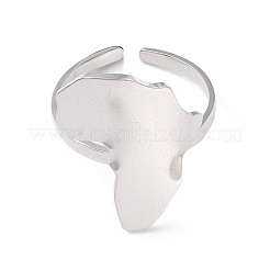 Кольцо-манжета с не тускнеющей картой Африки RJEW-B035-05P