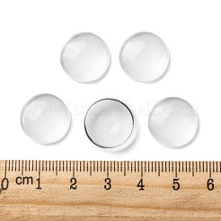 Прозрачные стеклянные кабошоны GGLA-R026-15mm