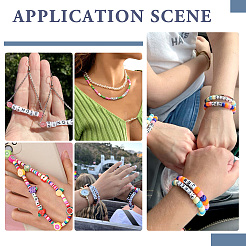 500 шт. 5 вида белых непрозрачных акриловых бусин&nbsp;MACR-BY0001-02