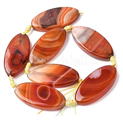 Натуральные полосатые агатовые бусы&nbsp;G-P605-F01-01