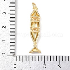 Латунь эмаль подвески&nbsp;KK-P339-24G-04