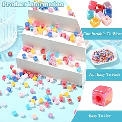 100 г цветных экологически чистых полистирольных акриловых бусин&nbsp;SACR-YW0001-93A