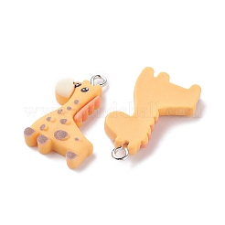 Подвески из непрозрачной смолы RESI-F030-16