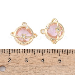 Pendentifs en laiton plaqué or&nbsp;KK-L218-001G-04