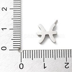 Ciondoli in acciaio inossidabile 304 con micro pavé di zirconi cubici&nbsp;STAS-Z107-09P-05