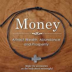 3 шт. браслет из синтетического камня с перекрестным плетением и регулируемым размером.&nbsp;CC2534-2