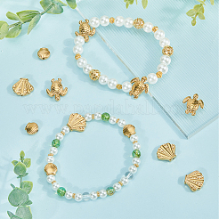 12 шт. 3 стиля бусин из нержавеющей стали 304&nbsp;STAS-BBC0005-26