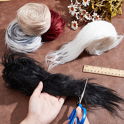 Tela de pelo sintético de imitación de piel&nbsp;DIY-WH0581-02A