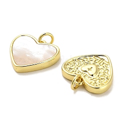 Латунные подвески из ракушек KK-K365-08B-G