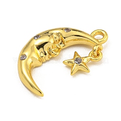 Стойки обшивки латунь микро проложить Циркон подвеску&nbsp;KK-U035-03G