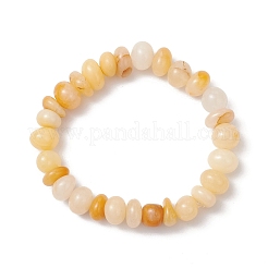 Браслеты из натурального топаза и нефрита с бусинами для унисекс&nbsp;BJEW-JB12068-01