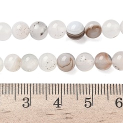 Нити из натурального дендритного агата G-C011-6mm-01