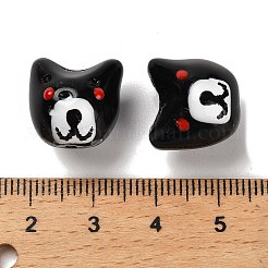 Выпечка окрашенные стеклянные бусины LAMP-I028-02