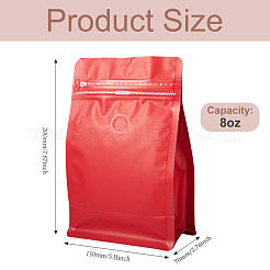 10 шт. БОПП и алюминизированный ПЭТ и полиэтиленовые пакеты для кофе с застежкой-молнией и клапаном&nbsp;ABAG-TA0001-93G