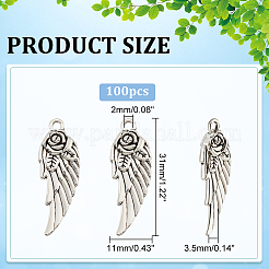 Подвески из цинкового сплава в тибетском стиле FIND-DC0001-96