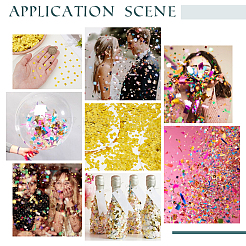 50 г пластикового ПЭТ-конфетти&nbsp;DIY-SC0031-96B