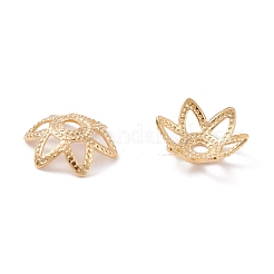 6-лепестковые заглушки для бус из латуни KK-K253-20G