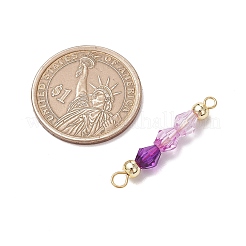 15 шт. 5-цветные акриловые биконические бусины-подвески&nbsp;PALLOY-JF03476