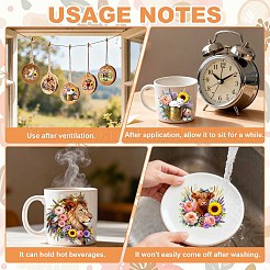 56 pezzo di carta sagomata in plastica con tema animali&nbsp;DIY-GL0007-15