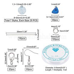Наборы для самостоятельного изготовления бижутерии в синей тематике&nbsp;DIY-PH0001-23P