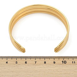 Браслеты-манжеты из нержавеющей стали 304 для женщин BJEW-Z097-02G